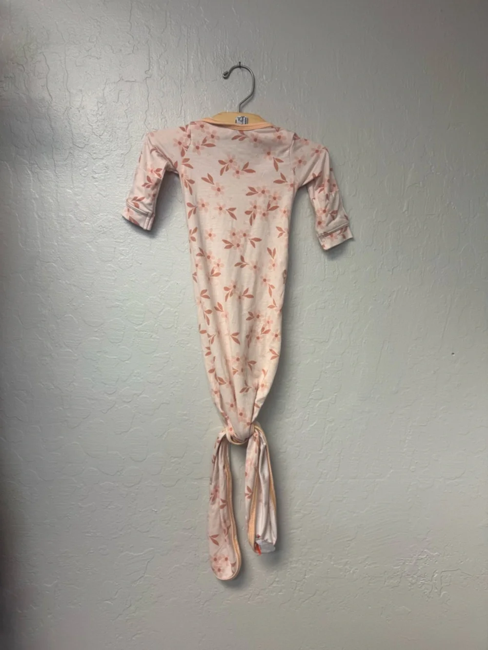 $15 ADD ON Copper‎ Pearl Newborn Baby Gown Pink Peach Janie and Jack Zara